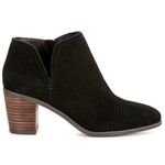 Lucky Brand sz 7.5 Womens Black Chunky Heel Zip Up Ankle Booties Fall Western Photo 4