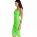 Norma Kamali Neon One-Shoulder Dress Sz XL brand new Photo 3
