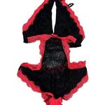 Adore Me Brescia Unlined Bodysuit in Black/Red, Size S Photo 0
