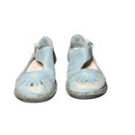 Rieker Blue Leather Mary Jane Daisy 15 Slip on Comfort Shoes Women Size 41 Photo 8