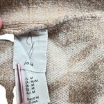 Joie  Houndstooth Cardigan Sweater Balloon Sleeves Beige Ivory Size Medium Photo 4