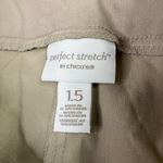 | Beige Perfect Stretch Pull-On Pants Chicos 1.5/US 10/M HEMMED Photo 2