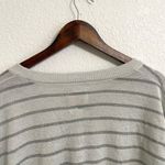 Chaser NWT  Womens Shirt Top Gray Grey Stripe Shimmer Dolman Size Small Photo 3