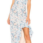 Lovers + Friends  Ahamani Gown Meadow Floral Maxi Dress Women M Blue Whimsical Photo 0