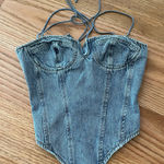 LIONESS  denim corset top Photo 0