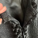 Chico's Black Forget Me Not Textured Crew Neck Hook Closure Lined Jacket Sz XXL Photo 3