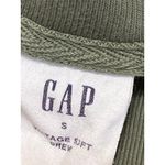 Gap  Womens Green Crew Neck Long Sleeve Oversized Sweatshirt Sweater Top Size S Photo 2