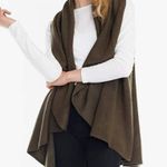 Anthropologie Shawl Vest by MOTH Olive / Army Green Two Arm Holes One Size GUC Photo 2