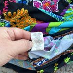 Trina Turk  Casablanca Cover Up Tunic Black Neon Small Photo 6