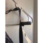 Aerie Eyelash Lace Paisley Plunge Dark Blue Bra Size 36D Adjustable Strap NWT Photo 3