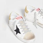 Golden Goose Superstar Sneakers in Cappuccino/White Women Size 36 Photo 2