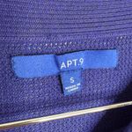 Apt. 9  Lightweight Knit Blue Sweater Women’s Size Small Ruched Sides Nautical Photo 3