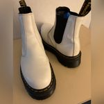 Dr. Martens  women white leather platform chelsea Quad boots size 11 Photo 2
