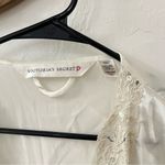 Victoria's Secret Victoria Secret 90s Satin Bridal White Lace Sequin Mini Kimono Robe One Size Photo 1