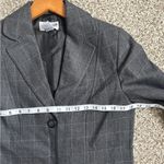 Pendleton  Virgin Wool Blazer Grey Plaid Vintage Classic Size 6 Photo 4