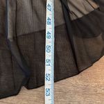 Vintage Roulette Lace Accordion Pleated Semi Sheer Lined Dress Black Size Medium Photo 10