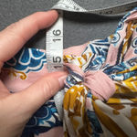 Maeve by Anthropologie Resort Wrap Dress Size 14 Floral Print Square Neck Tie Pink Photo 8