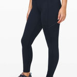 Lululemon Speed Up Tight 28" Brushed Full-On Luxtreme Size 6 True Navy Photo 0
