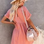 VICI OATLAND COTTON POCKETED BABYDOLL DRESS - ROSE Photo 4