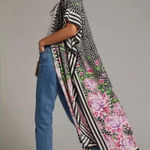 Anthropologie  Womens Mila Floral Printed Duster Kimono OS 2479 Photo 0