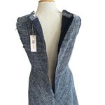 Rebecca Taylor  Tweed Dress Navy Sleeveless Fit & Flare Fringe Women’s Size 8 NEW Photo 5
