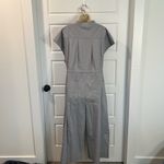 Banana Republic  COTTON POPLIN WIDE-LEG CROPPED JUMPSUIT in sleet gray XXL NWT Photo 5