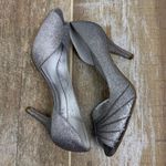 Adrianna Papell Heels Women 6.5M Silver-tone D’Orsay Stiletto Peep-toe Photo 8