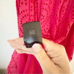 Badgley Mischka Red Eyelet Midi Dress Sz 6 Photo 8