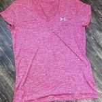 Under Armour  Small Womens Pink Heat Gear V Neck Shirt Photo 0