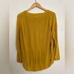 Lou & grey  From LOFT Knit Sweater Mustard Color Lightweight Photo 3