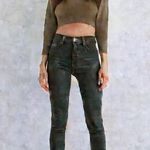 Refuge Skinny Jeans - Olive Green - Size 4 (Minor Wear) Photo 0