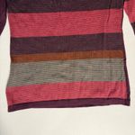 Smartwool  Merino Wool V-Neck Sweater Women's Medium Colorblock Striped Photo 7