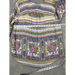 Maeve  Anthropologie‎ Floral Striped Blouse Small Long Sleeve Boho Relax Career Photo 5