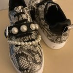 Karl Lagerfeld  Black and White platform embellished vidya pearls sneakers 11 Photo 0