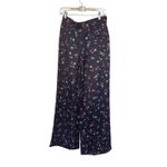 Racil NWT Mama High Waist Floral Print Trousers in Midnight Blue Sz FR 38/US 10 Photo 2