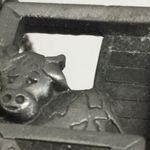 Farmer Milking Cow Pewter Pendant Necklace Photo 8