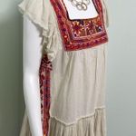 Free People Embroidered Glow White Sand Dress Photo 6