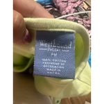 Westbound Light Green Embroidered Lemon-Lime V-Neck Top – Size MP Photo 4