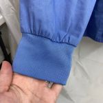 Cherokee  women's blue snap button long sleeve three pocket Crewcut scrub top XXL Photo 1