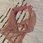 Victoria's Secret  Light Pink Lace High Neck Thong Bodysuit Photo 5