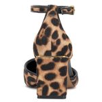 Vince Camuto NWT  Hendriy Leopard Print Block Heel Ankle Strap Pumps Tan 9 Photo 4