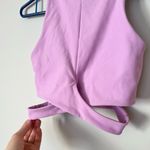 Becca Lilac Criss Cross Style Crop Tank-Small Photo 2