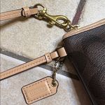 Coach Brown Wristlet with Red Stripe Photo 8