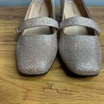 Isaac Mizrahi Live Rose Gold Glitter Mary Jane Block Heel Shoes Size 9.5 NEW Photo 3