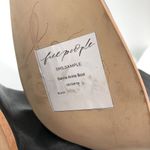 Free People  Sienna Ankle Boot Leather Square Toe Block Heel Black 40 US 9 Photo 6