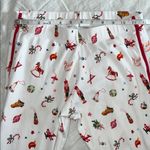 LAKE Holiday Pajama Set Size XXS Pants Top White Photo 6