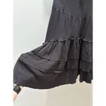 Free People  Beach Noelle Mini Dress Size Small Black Tiered Whimsigoth Witchy Photo 1