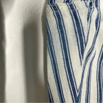 American Eagle  High Rise Taper Cotton Pants Striped Size 6 Photo 5