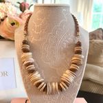 Free People NWOT  Isabella Bohemian Natural Wood Necklace Photo 9