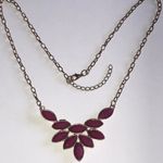 Elegant Maroon Boho Statement Necklace Photo 1